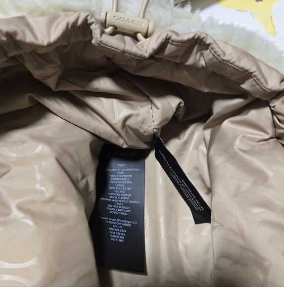 BNWOT Women's size Large Authentic COACH sherpa Jacket - Picture 5 of 8